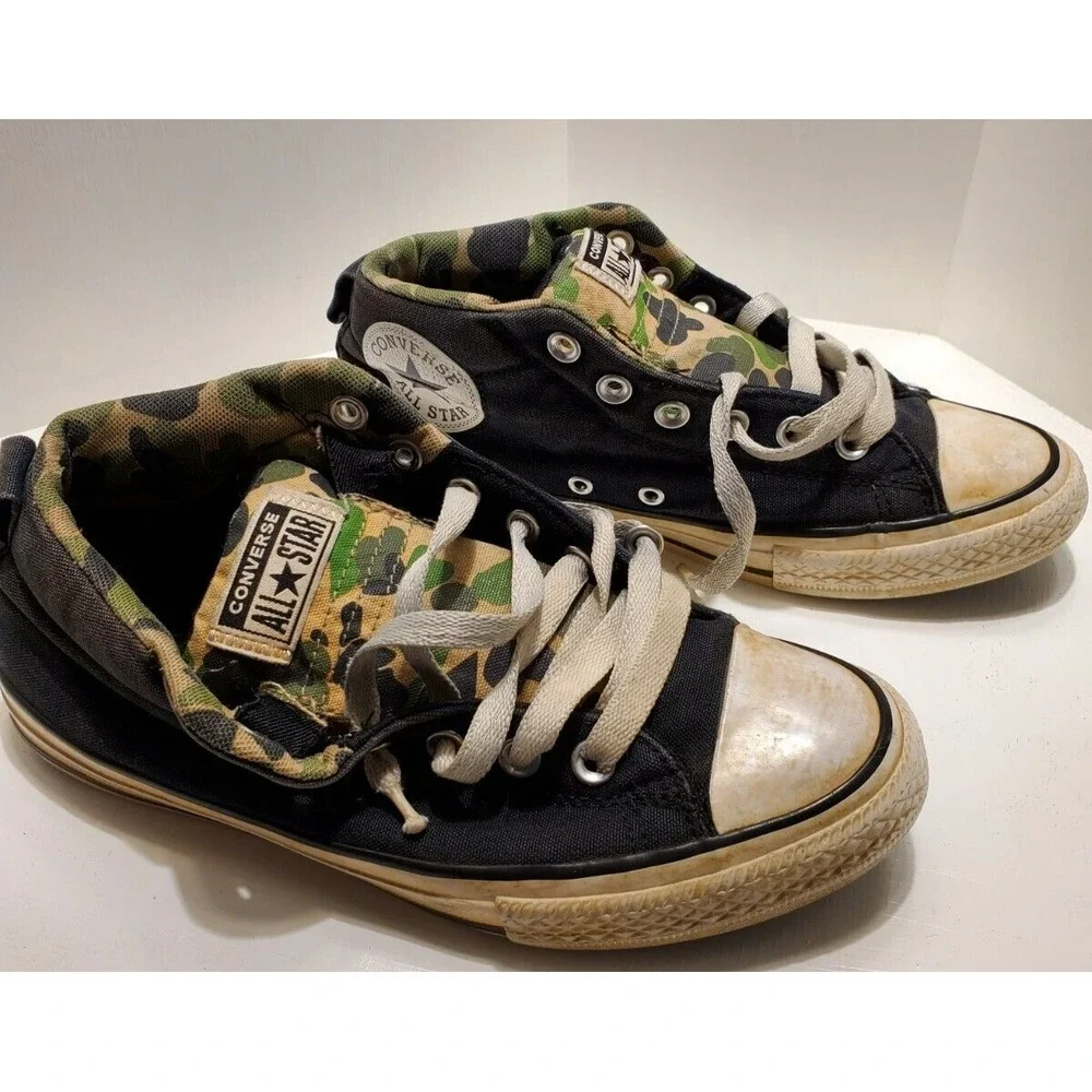 Converse CTAS Street Unisex Gender Junior Shoes Black Camo 667212F Size 5.5